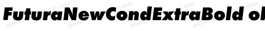 FuturaNewCondExtraBold obl字体转换